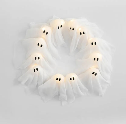 Halloween Ghost String Lights – Spooky Garland for Party Decor