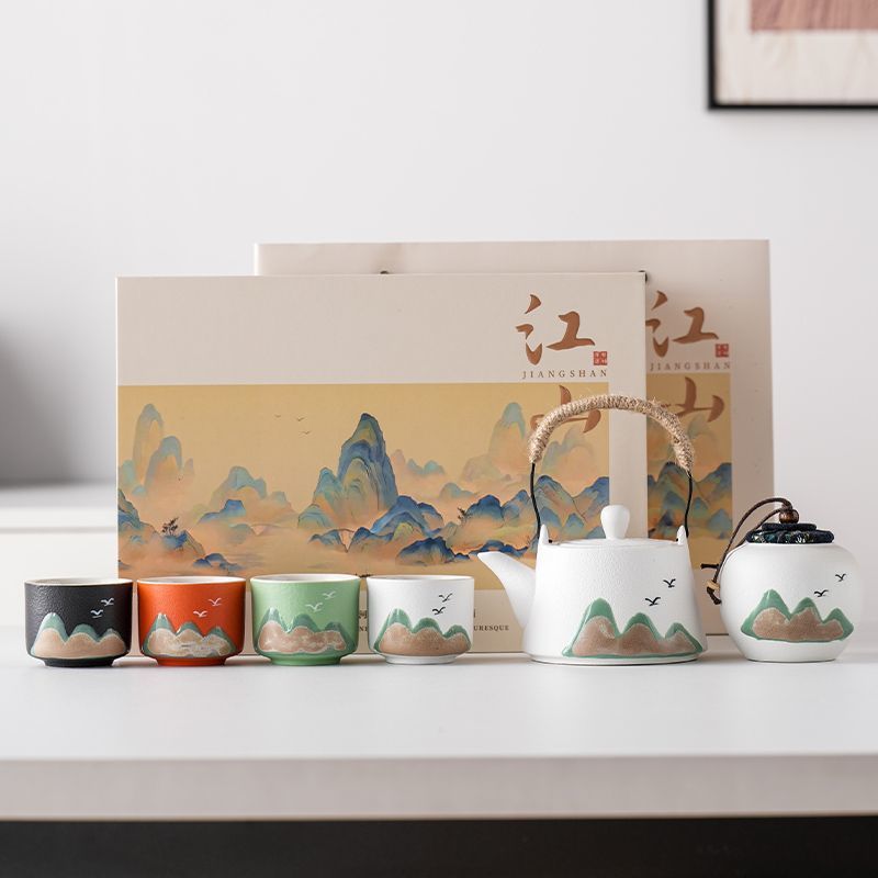 Celadon Serenity 6-Piece Tea Set