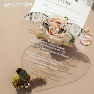 Personalized Acrylic Wedding Invitation