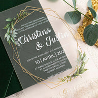 Personalized Acrylic Wedding Invitation
