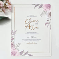 Personalized Acrylic Wedding Invitation