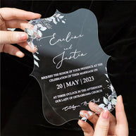 Personalized Acrylic Wedding Invitation