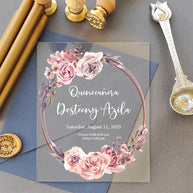 Personalized Acrylic Wedding Invitation