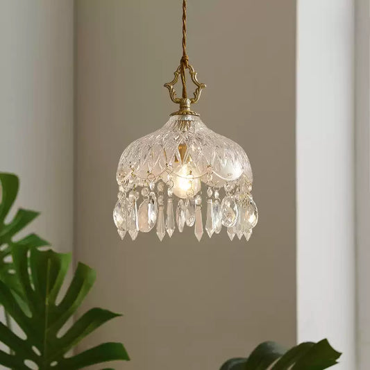 Crystal Floral Pendant Light