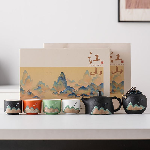 Celadon Serenity 6-Piece Tea Set