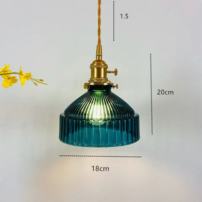 Modern Vintage Glass Lampshade Pendant Lights