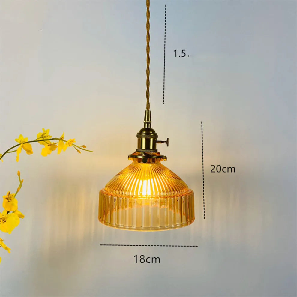 Modern Vintage Glass Lampshade Pendant Lights