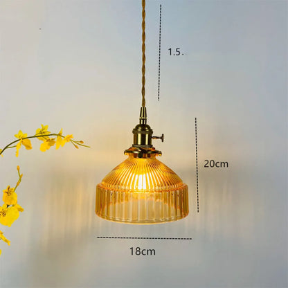 Modern Vintage Glass Lampshade Pendant Lights