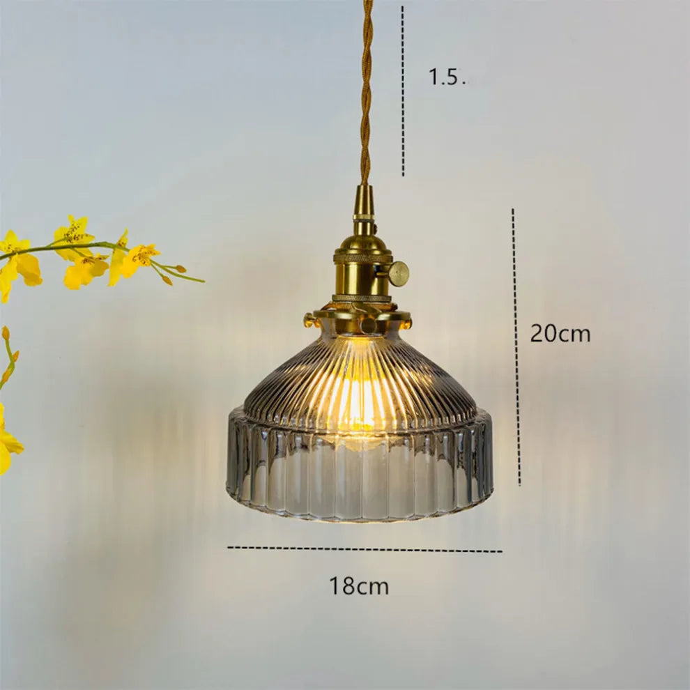 Modern Vintage Glass Lampshade Pendant Lights