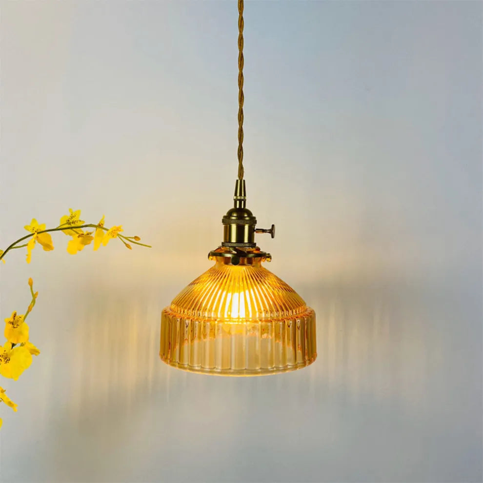 Modern Vintage Glass Lampshade Pendant Lights