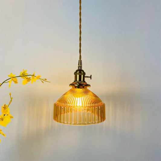 Modern Vintage Glass Lampshade Pendant Lights