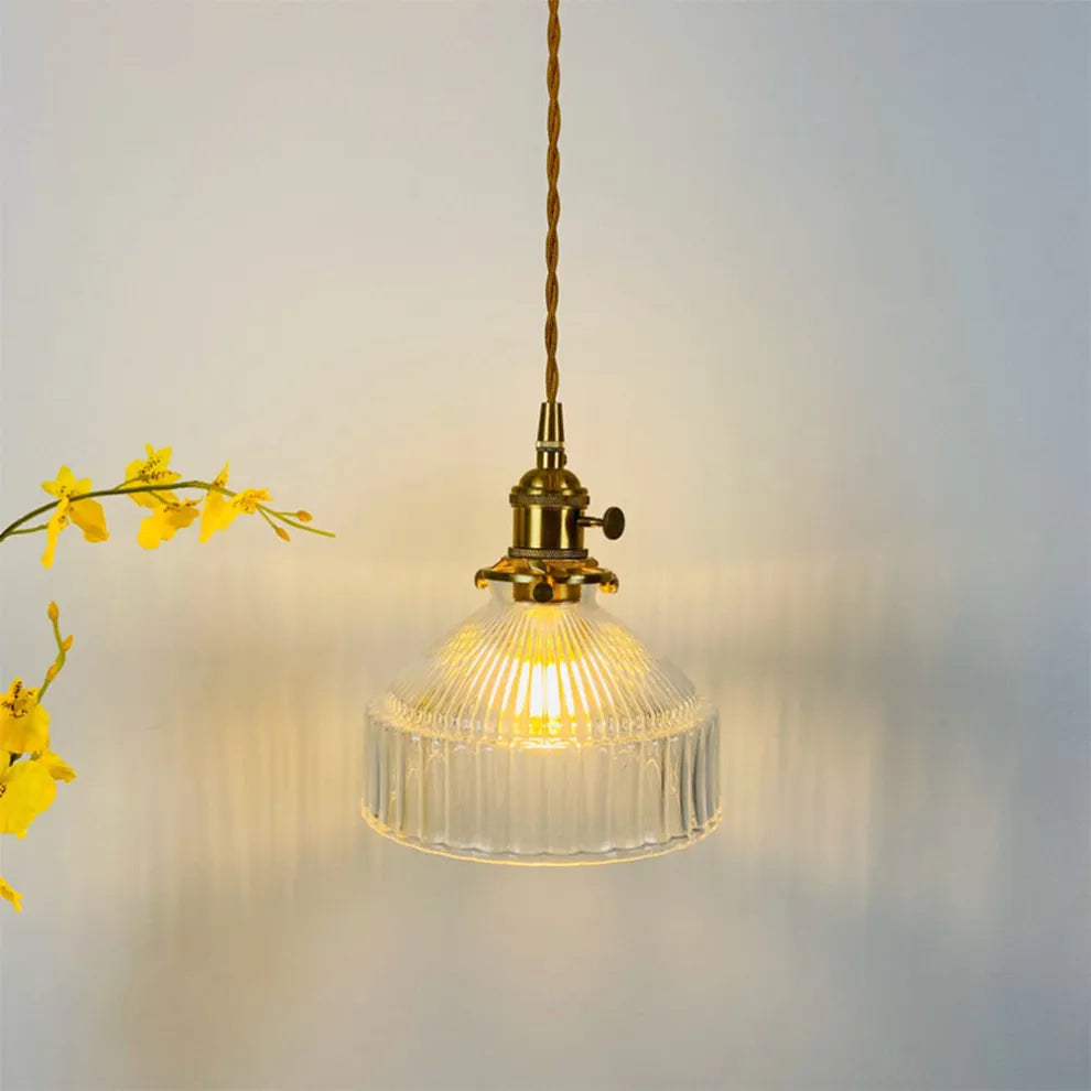Modern Vintage Glass Lampshade Pendant Lights