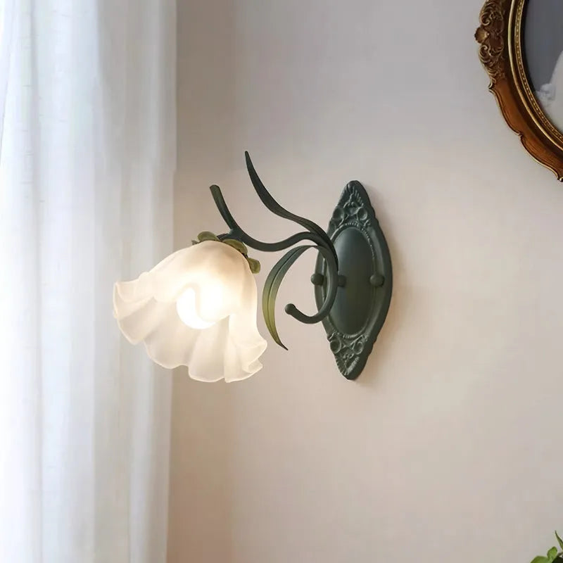 Vintage Lily of the Valley Wall Light