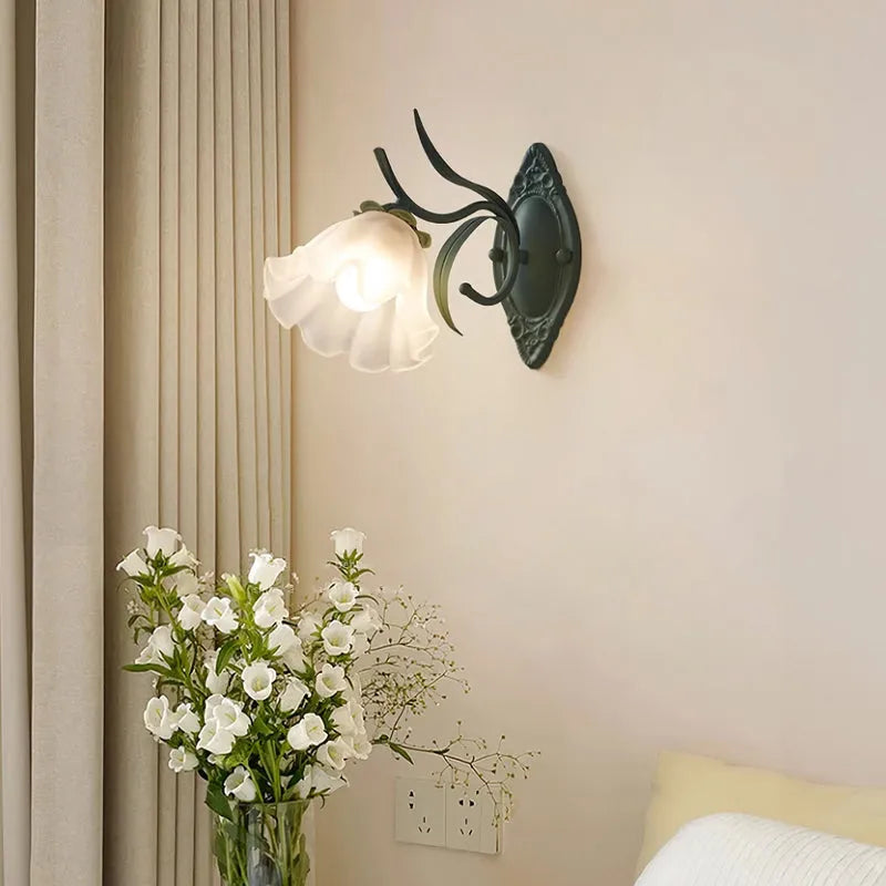 Vintage Lily of the Valley Wall Light
