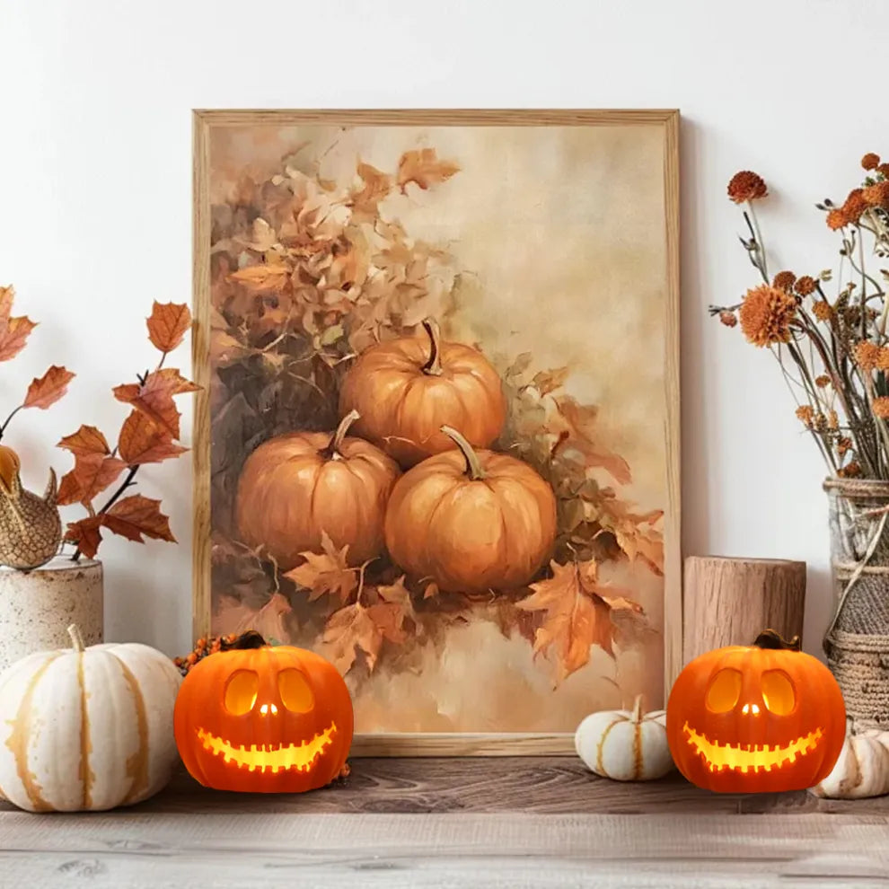 Giant Glowing Pumpkin Light – Spooky Halloween Yard Decoration