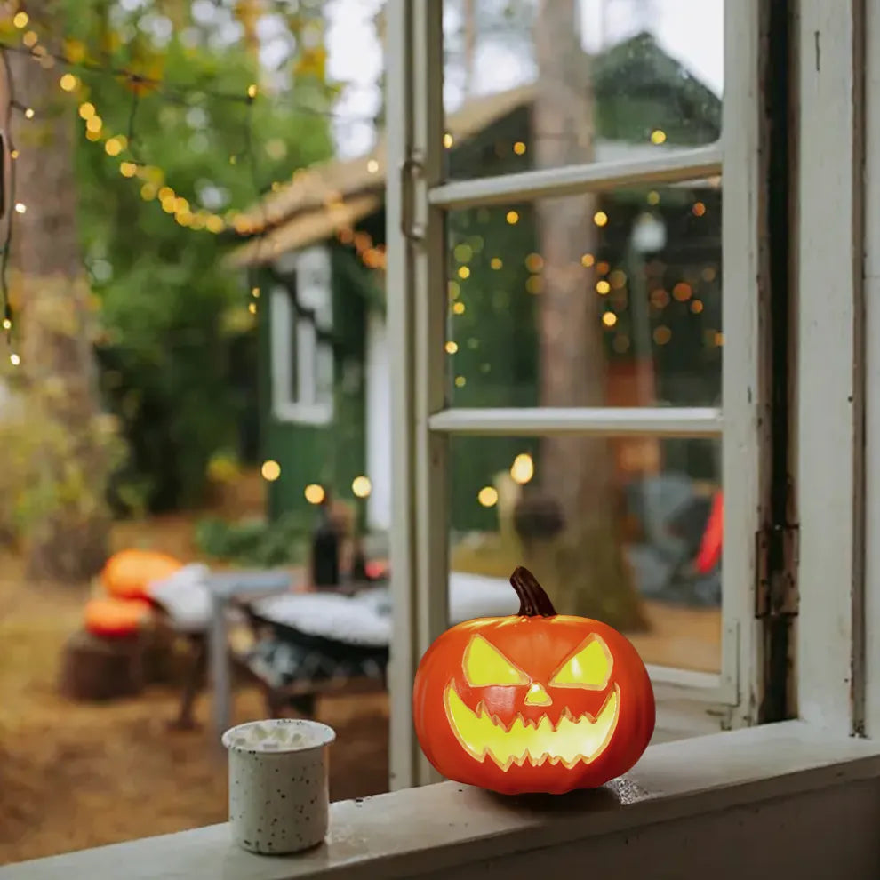 Giant Glowing Pumpkin Light – Spooky Halloween Yard Decoration