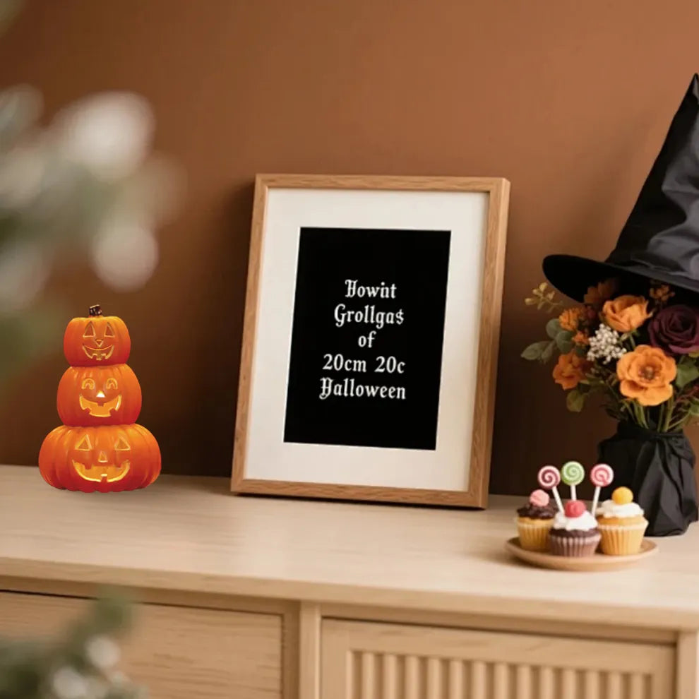 Giant Glowing Pumpkin Light – Spooky Halloween Yard Decoration