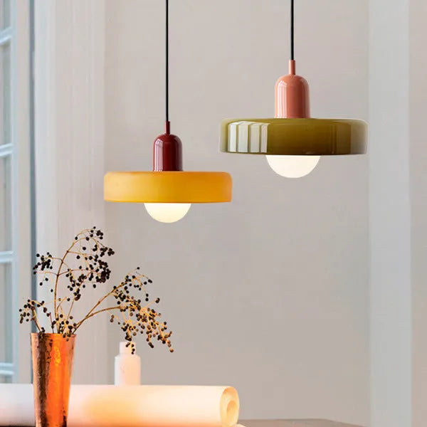 Modern Bauhaus Glass LED Pendant Light