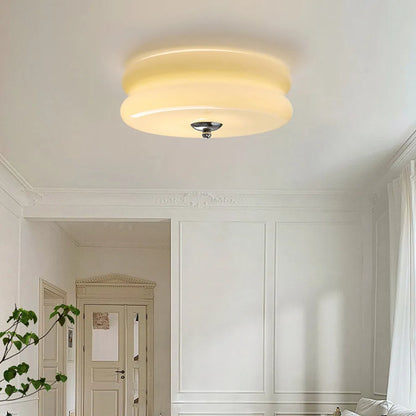 Art Deco Cream Cake Ceiling Light