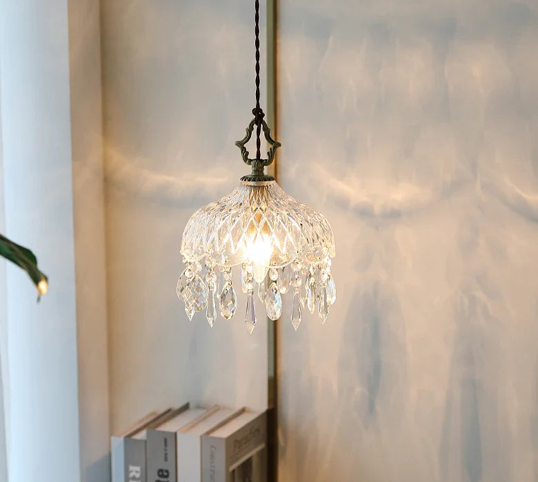 Crystal Floral Pendant Light