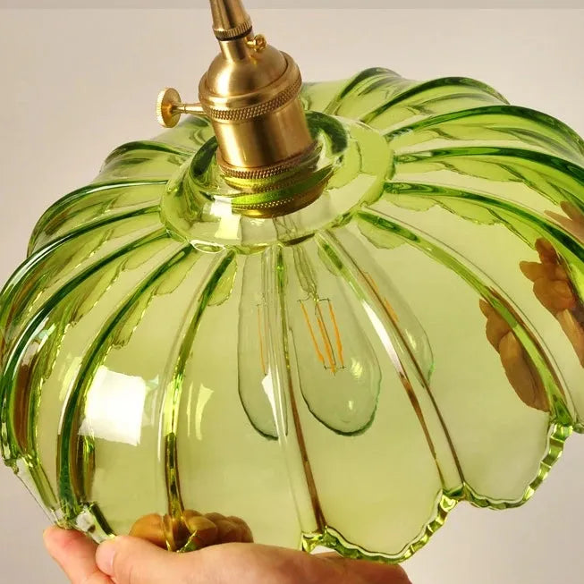Vintage Glass Flower Ceiling Light – Kitchen & Hallway