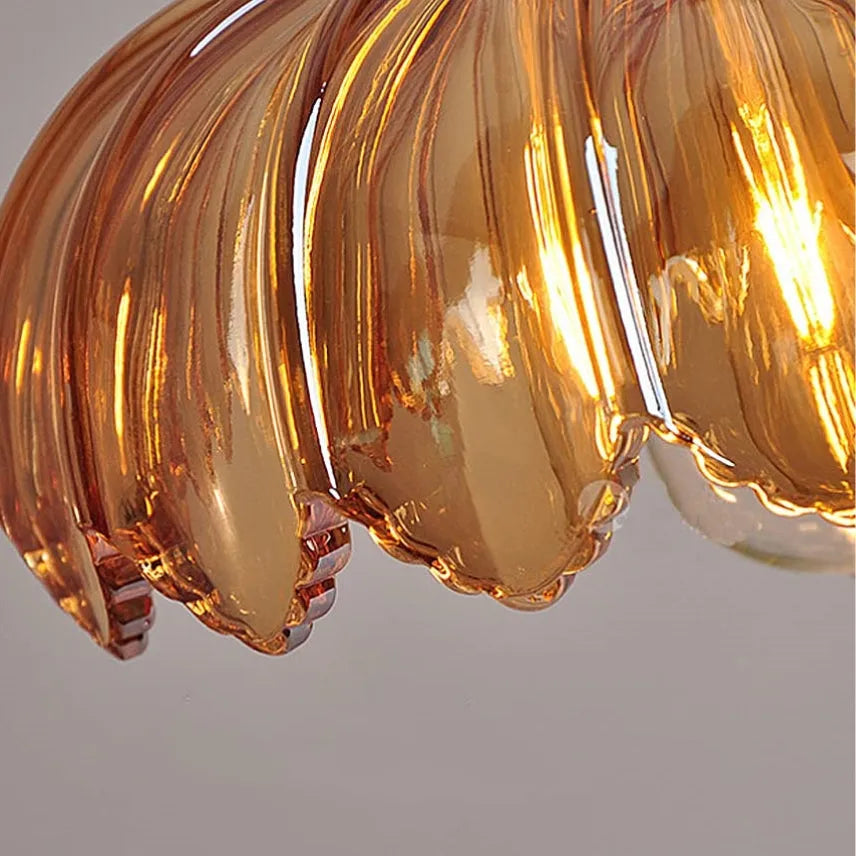 Vintage Glass Flower Ceiling Light – Kitchen & Hallway