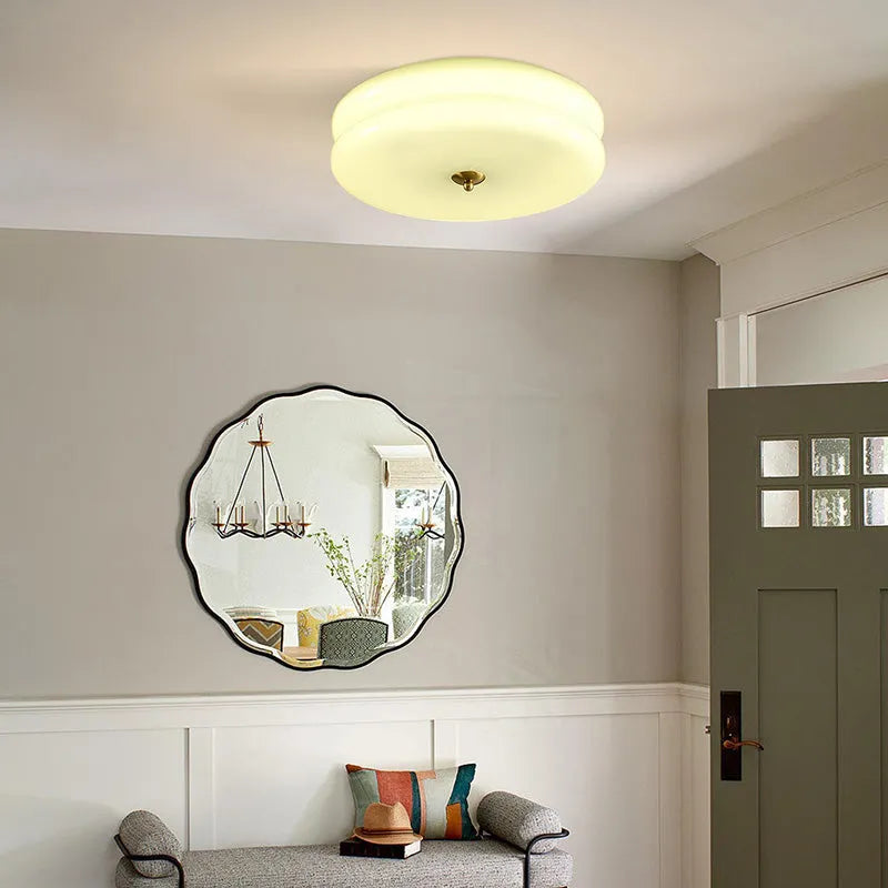 Art Deco Cream Cake Ceiling Light