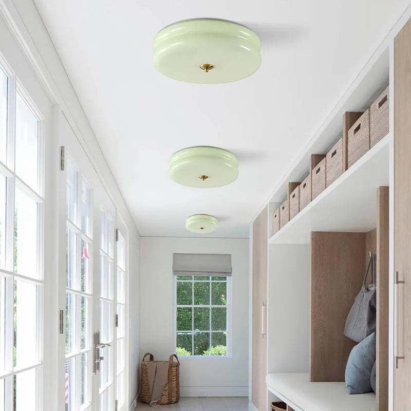 Art Deco Cream Cake Ceiling Light